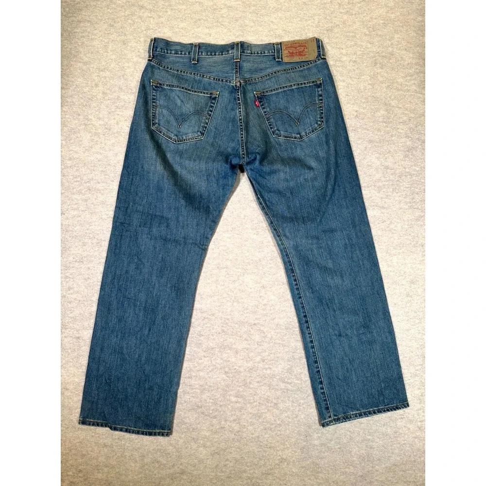 VTG Levis 501‎ Original Fit Jeans Mens 38x30 Blue Denim Button Fly Straight Leg